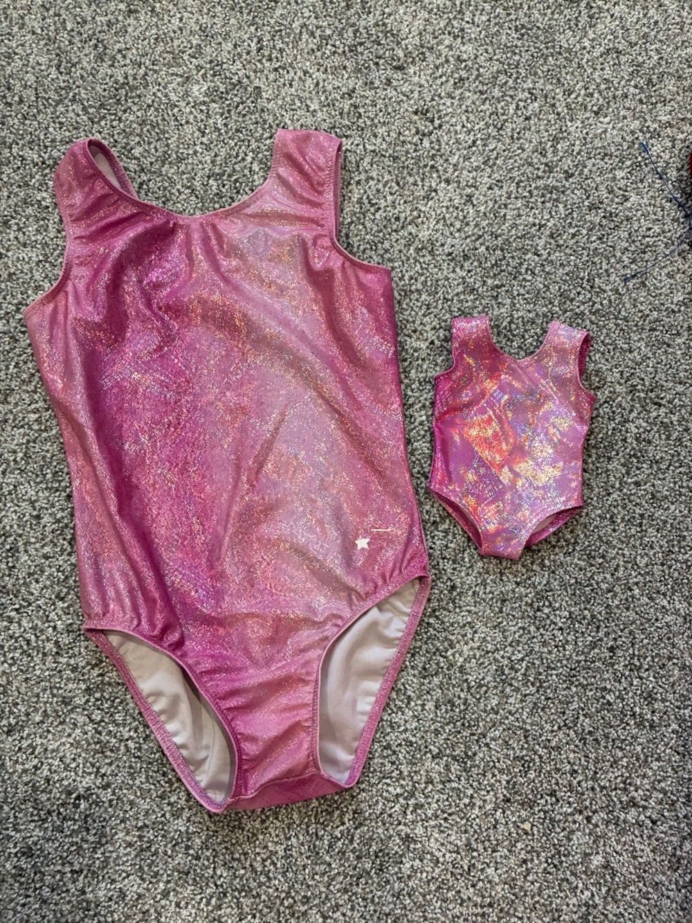 Girls gymnastics leotard with matching doll leotard- Destira